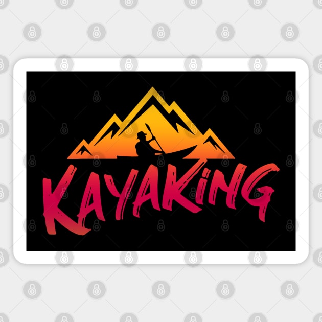 kayaking Magnet by fabecco